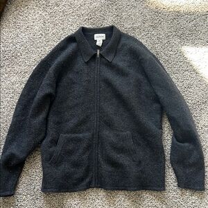 Alfani Black Bomber Jacket Varsity Style